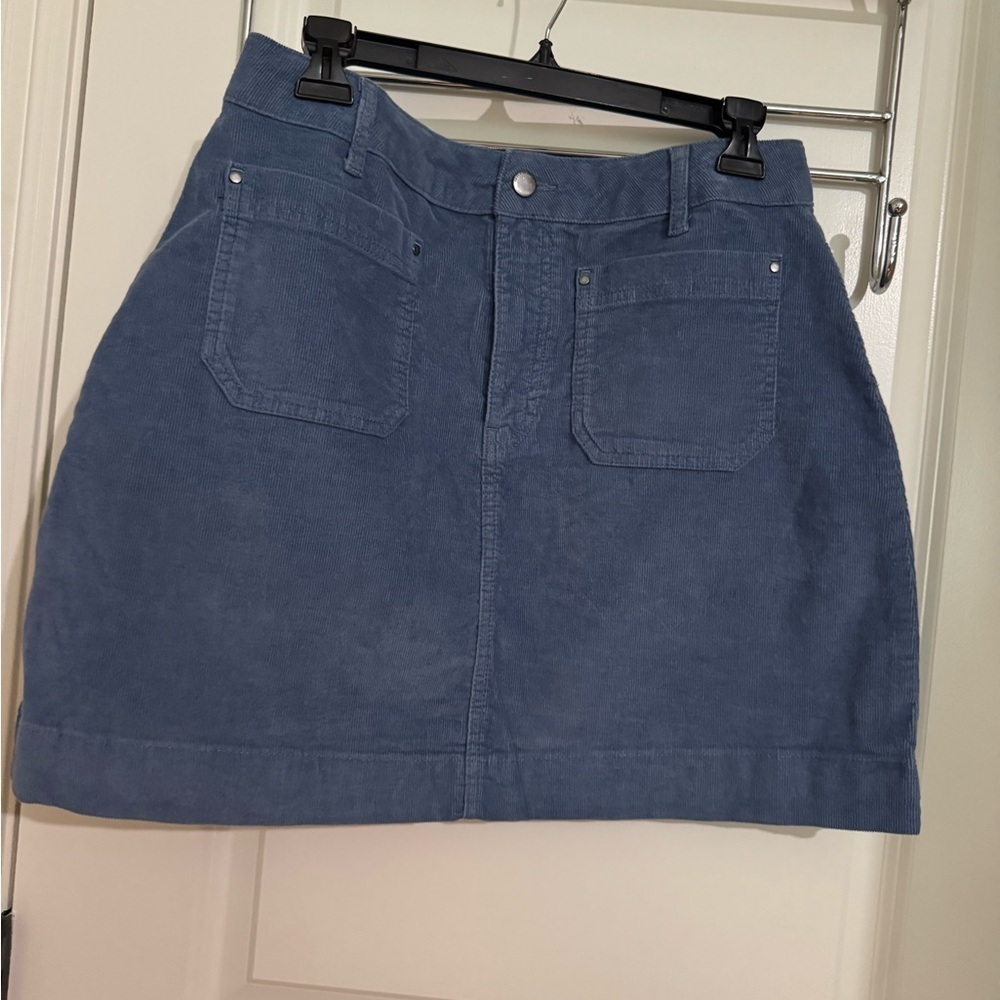 Boden Gray A-Line Mini Corduroy Skirt for Casual Wear